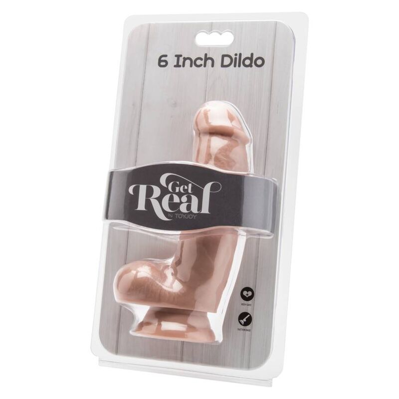 GET REAL - DILDO 12 CM MET GATENHUID