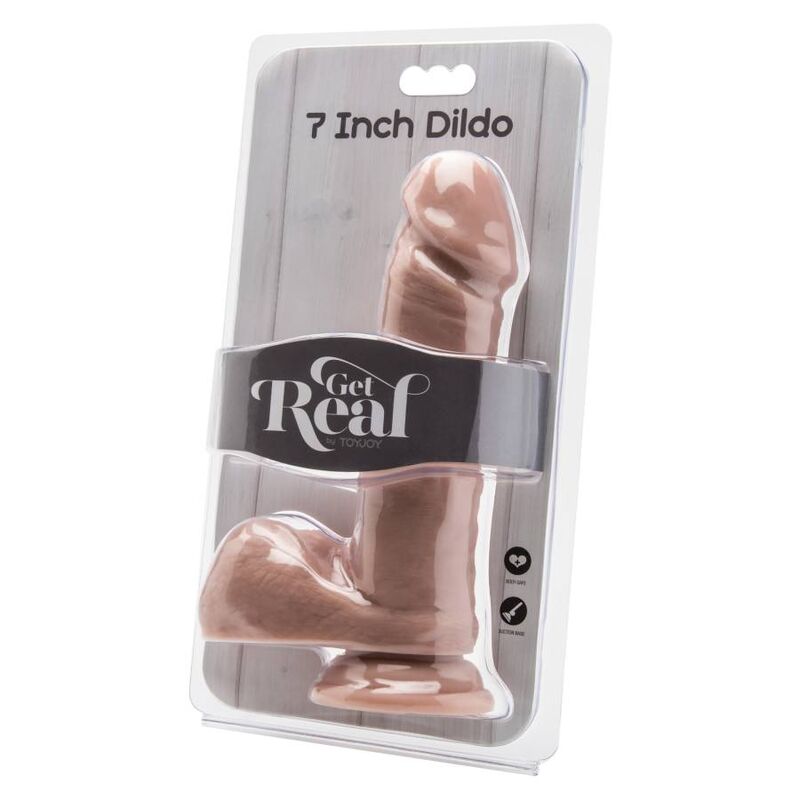 GET REAL - GODE 18 CM AVEC TROU PEAU