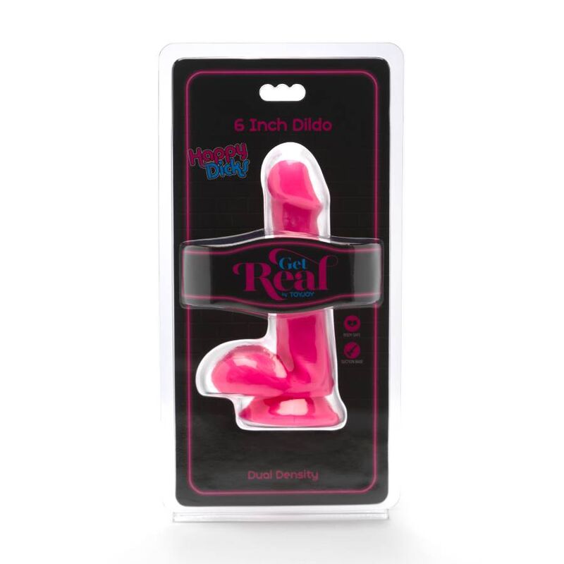 GET REAL - HAPPY DICKS DILDO 12 CM BLLE ROSE