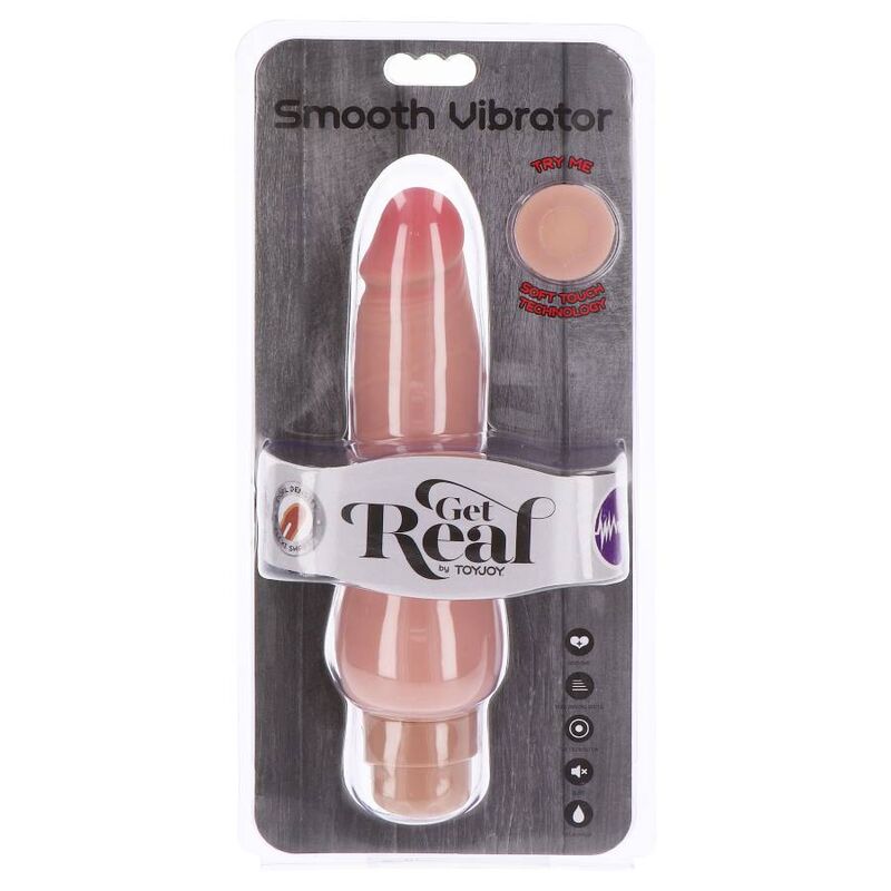 GET REAL - SMOOTH VIBRATOR SKIN WITH DUAL DENSITY
