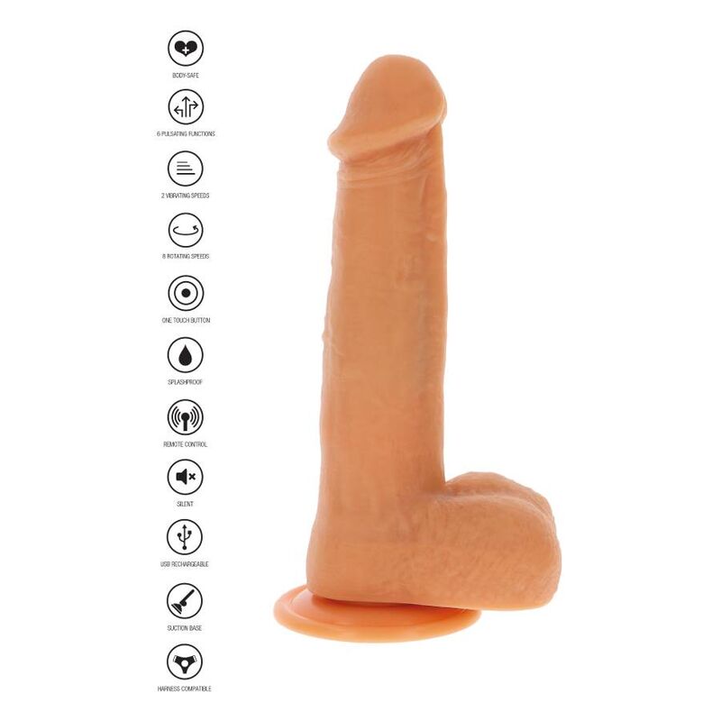 GET REAL - ROTATING BEADS THAT VIBRATE DILDO SKIN