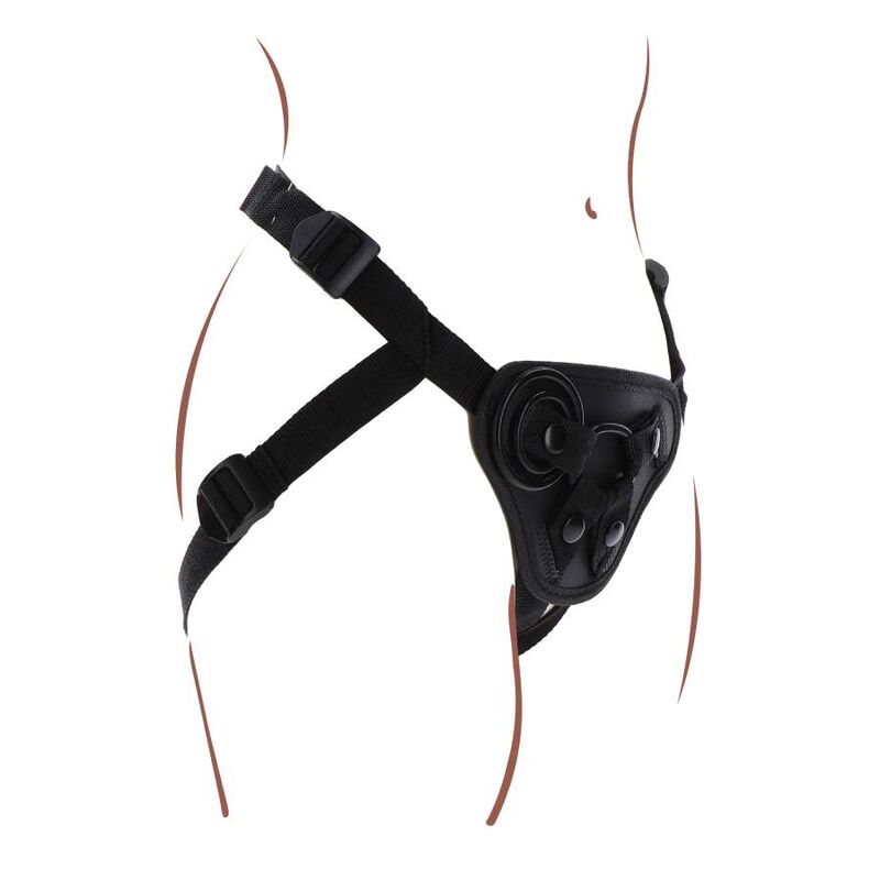 GET REAL - STRAP-ON HARNAS ZWART