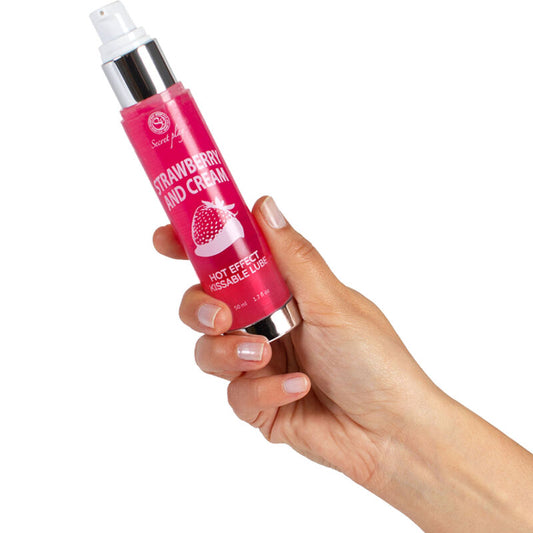 SECRETPLAY - LUBRIFIANT 2-1 EFFET CHAUFFANT FRAISE &amp; CRÈME 50 ML