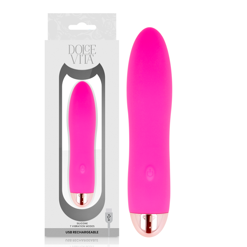 DOLCE VITA - VIBRATEUR RECHARGEABLE FOUR ROSE 7 VITESSES
