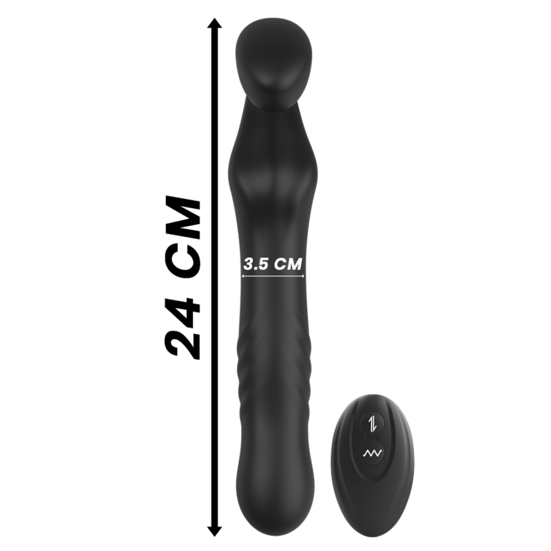IBIZA - TRGERLOSER VIBRATOR MIT FERNBEDIENUNG UP & DOWN
