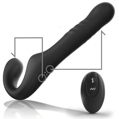 IBIZA - TRGERLOSER VIBRATOR MIT FERNBEDIENUNG UP & DOWN