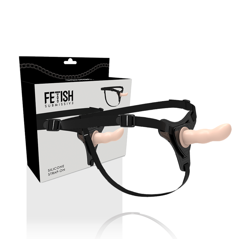 FETISH ONDERDANIGE HARNAS - SILICONEN VLEES G-SPOT 12,5 CM