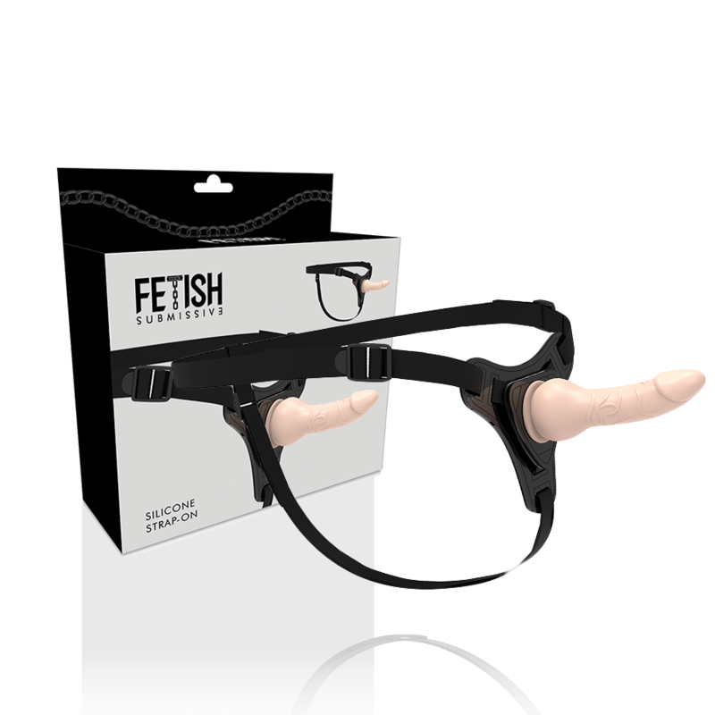 FETISH ONDERDANIGE HARNAS - REALISTISCH SILICONEN VLEES, 16 CM