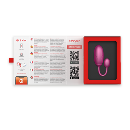 ONINDER - TOKYO VIBRIERENDES EI SCHWARZ 7,5 X 3,2 CM KOSTENLOSE APP