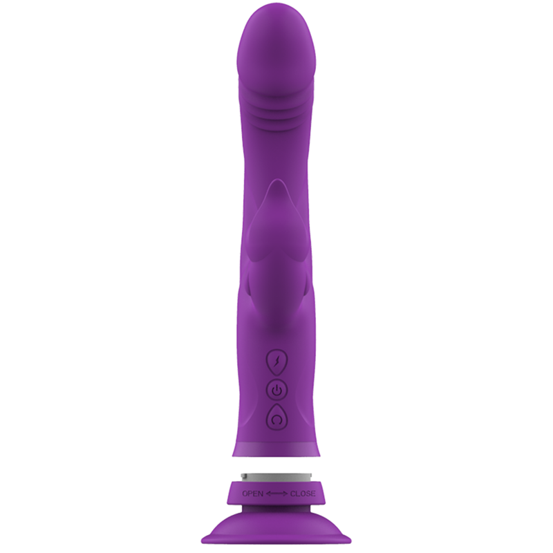 INTENSE - VIBRATEUR CASANOVA RABBIT SILICONE TRIPLE MOTEUR VIOLET