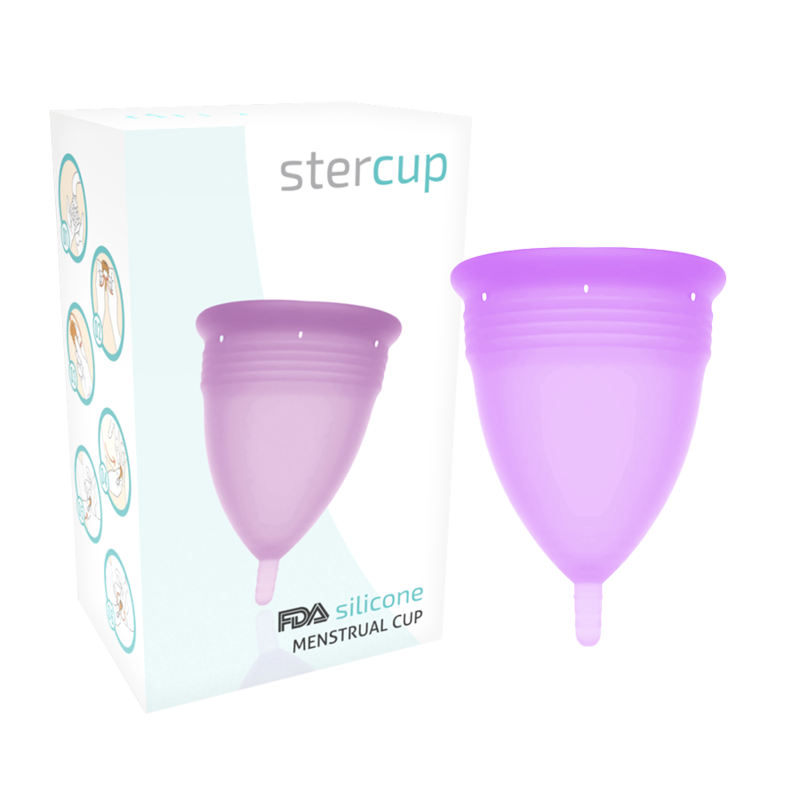 STERCUP - FDA SILICONEN MENSTRUATIECUP LILA - MAAT L