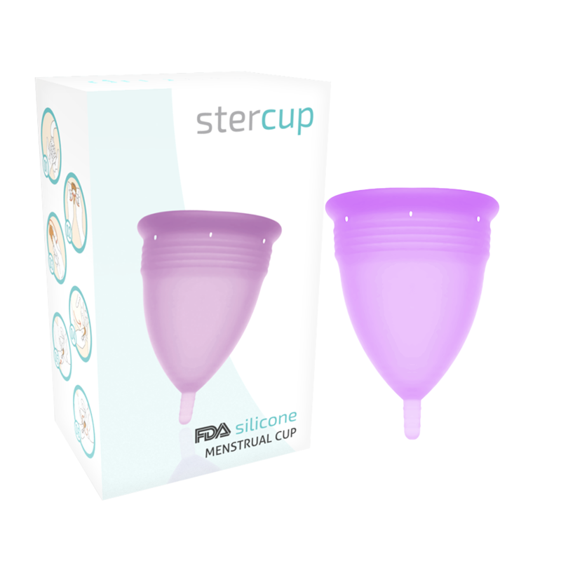 STERCUP - FDA SILICONEN MENSTRUATIECUP LILA - MAAT S