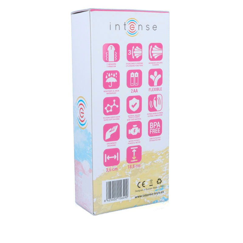 INTENSE - VIBRATEUR OSCILLANT SUSY EN SILICONE ROSE LAPIN