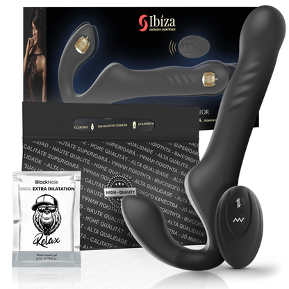 IBIZA - TRGERLOSER VIBRATOR MIT FERNBEDIENUNG UP & DOWN