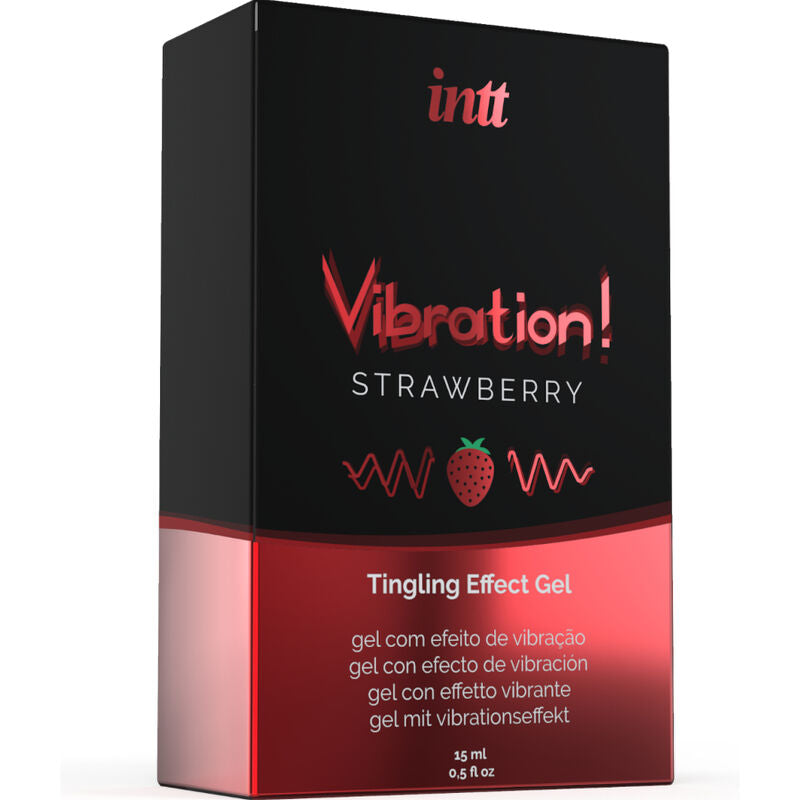 INTT - POWERFUL INTIMATE STIMULATING LIQUID VIBRATION GEL STRAWBERRY 15 ML
