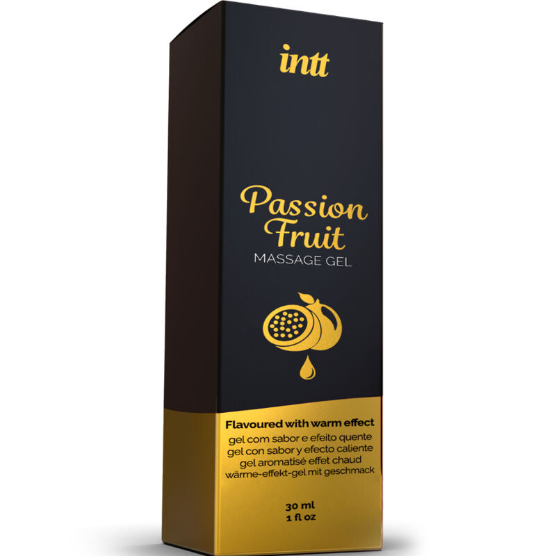 INTT MASSAGE &amp; ORAL SEX - MASSAGE GEL WITH PASSION FRUIT FLAVOR AND HEATING EFFECT