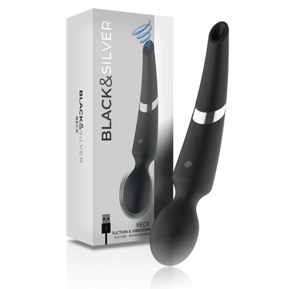 BLACK&SILVER - BECK STAB UND SAUGNAPF 2 IN 1 SILIKON