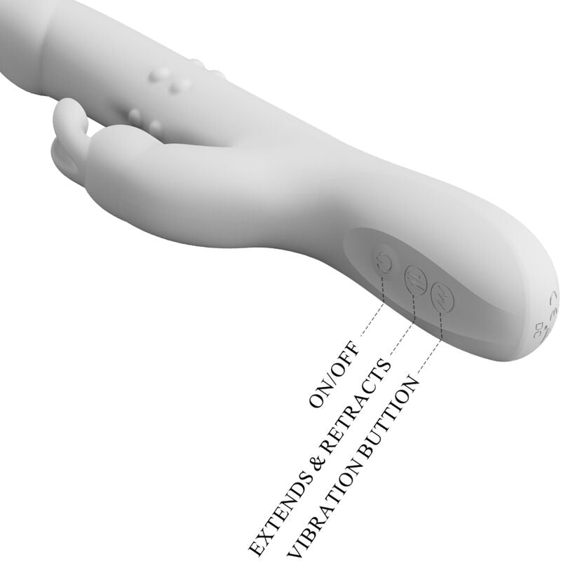 PRETTY LOVE - REESE VIBRATOR MET ZILVEREN ROTATIE