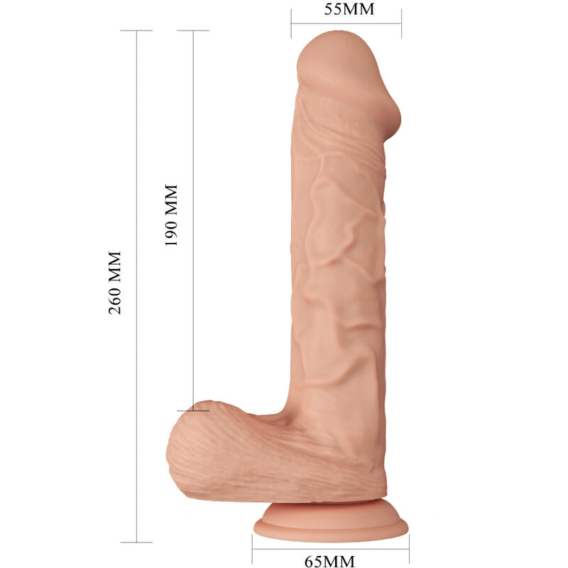 BAILE - BEAUTIFUL ENCOUNTER BERGRRISI FLEXIBLE REALISTIC DILDO 26 CM NATURAL