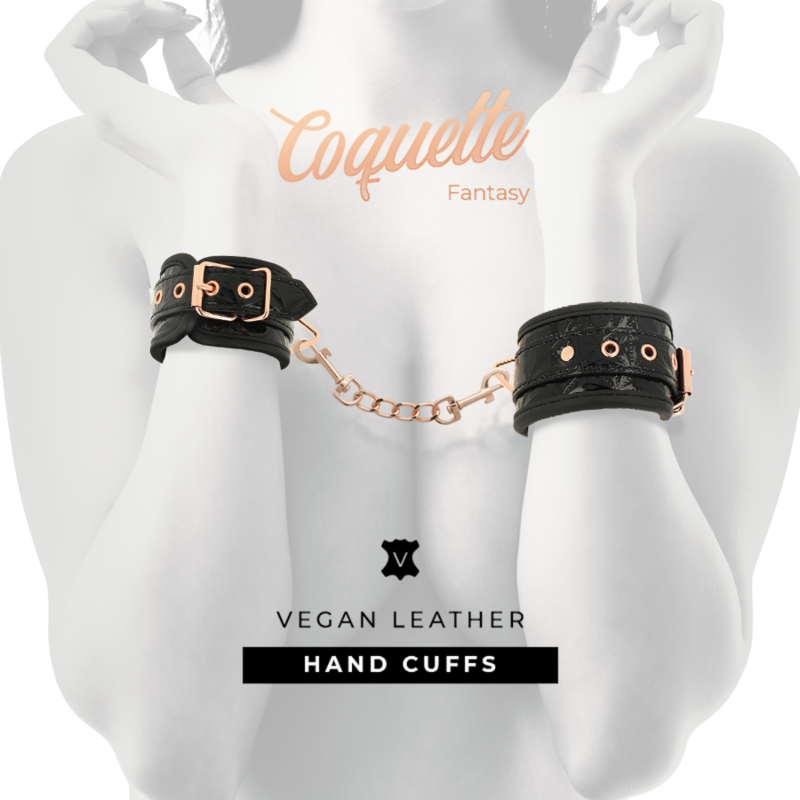 COQUETTE CHIC DESIRE - MENOTTES BLACK EDITION AVEC DOUBLURE NÉOPRÈNE