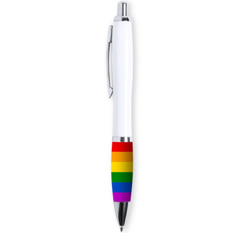 PRIDE - LGBT FLAG WHITE PENS