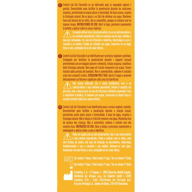 CONTROL - LUB LUBRIFIANT AU CHOCOLAT 75 ML