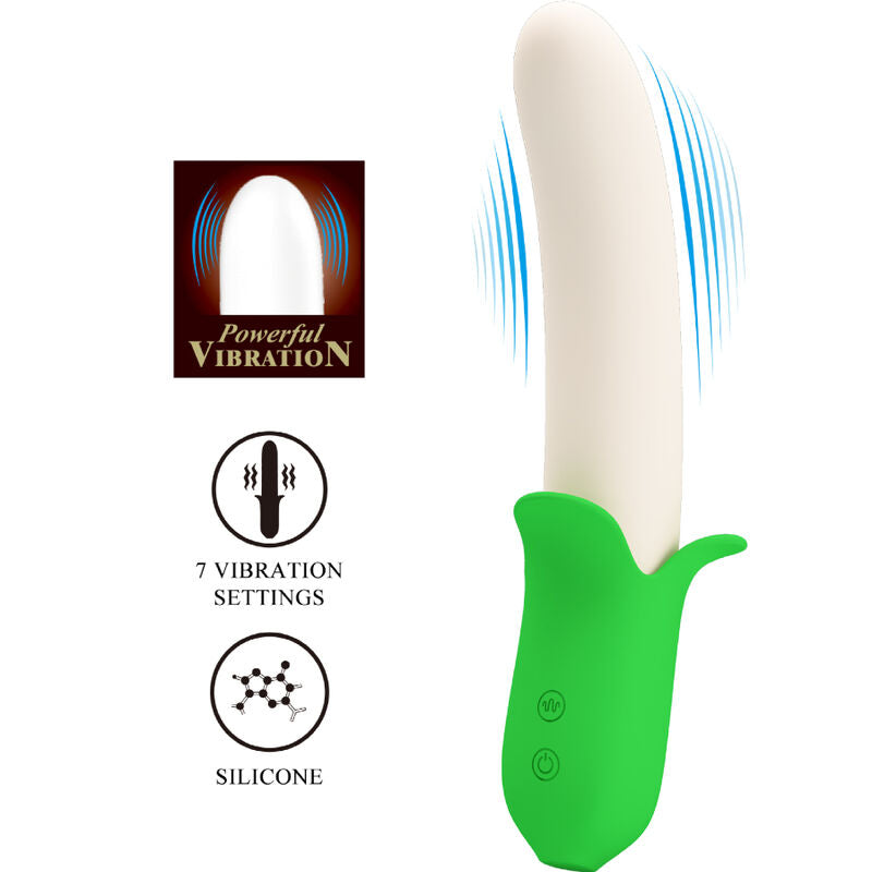 PRETTY LOVE - BANANA KNIGHT SUPER PUISSANCE 7 VIBRATIONS SILICONE