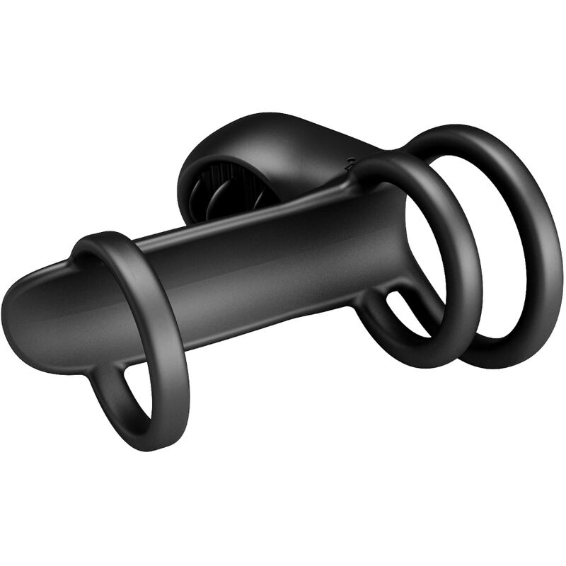 PRETTY LOVE - MANCHONS PÉNIS JAMMY 12 VIBRATIONS AVEC LANGUE EN SILICONE RECHARGEABLE