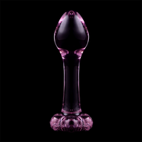 NEBULA SERIES BY IBIZA - MODELL 2 ANALPLUG BOROSILIKATGLAS KLAR 11 CM -O- 3.5 CM
