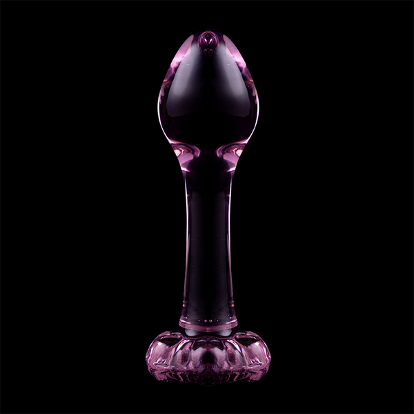 NEBULA SERIES BY IBIZA - MODELL 2 ANALPLUG BOROSILIKATGLAS KLAR 11 CM -O- 3.5 CM