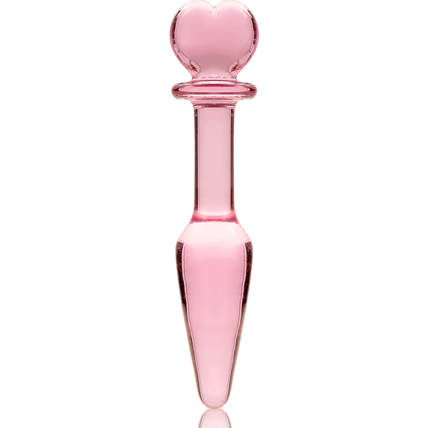 NEBULA SERIES BY IBIZA - MODEL 7 ANALPLUG BOROSILIKATGLAS KLAR 13.5 CM -O- 3 CM