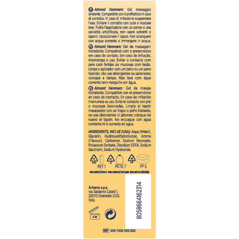 CONTROL - AMANDEL HAMMAM MASSAGEGEL 3 IN 1 200 ML