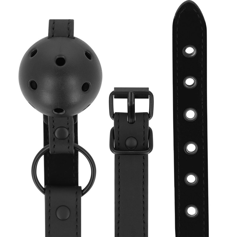 INTENS - FETISH BALL GAG GEMAAKT VAN VEGAN LEDER