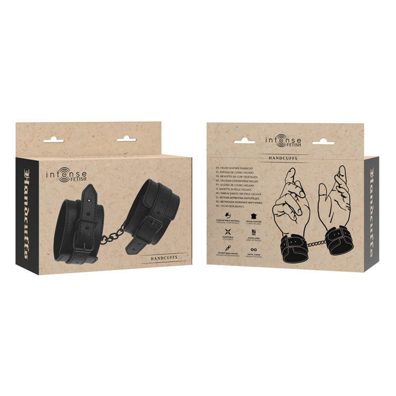 INTENSE - MENOTTES FÉTICHISME EN CUIR VÉGAN