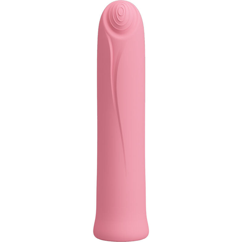 PRETTY LOVE - CURTIS MINI VIBRATEUR SUPER PUISSANT 12 VIBRATIONS EN SILICONE ROSE
