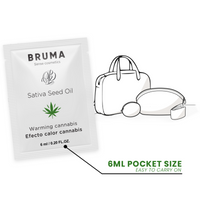 BRUMA - SATIVA-SAMENÖL-GLEITGEL MIT WÄRMENDEM CANNABISGESCHMACK 6 ml