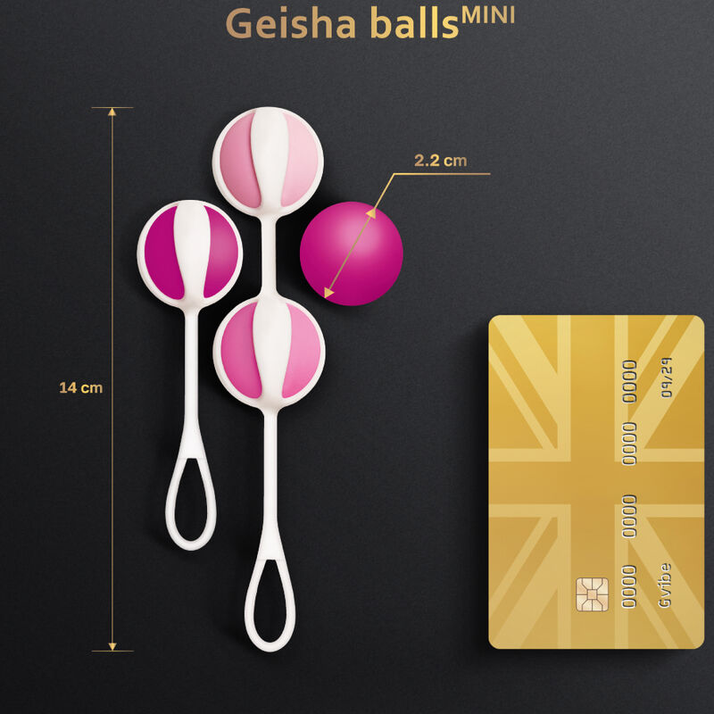 G-VIBE - SET 4 GEISHABALLEN MINI PAARS