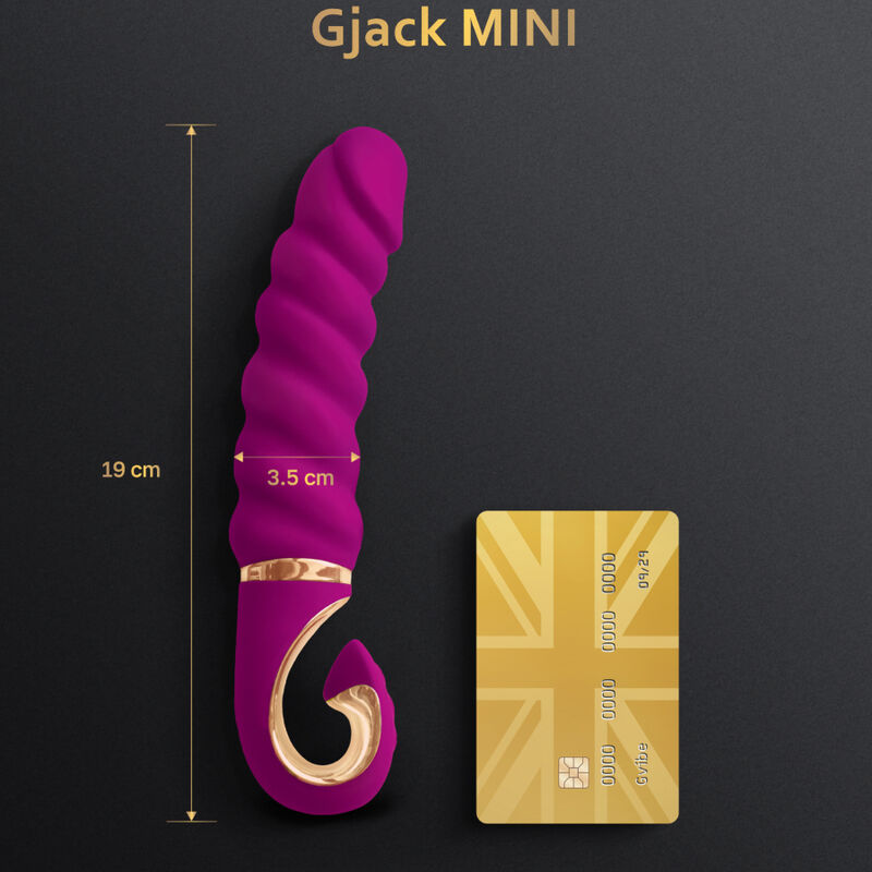 G-VIBE - GJACK MINI PAARSE VIBRATOR GEMAAKT VAN SILICONEN
