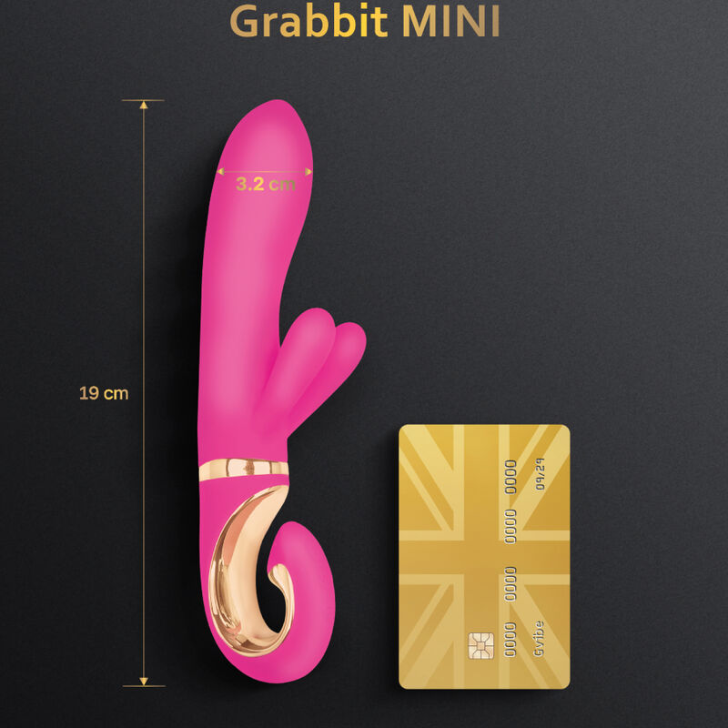 G-VIBE - MINI VIBRATEUR GRABBIT EN SILICONE ROSE