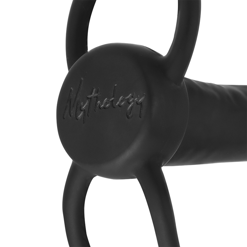 MYTHOLOGY - COBI ONYX ANAL DILDO WITH COCK AND TESTICLE RING 13 CM SILICONE