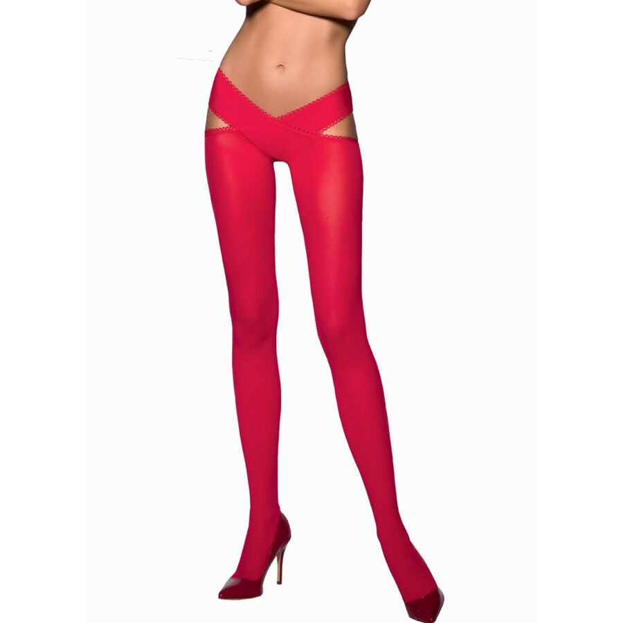 PASSIE - TIOPEN 005 RODE PANTY 3/4 60 DEN