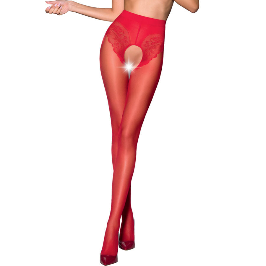 PASSIE - TIOPEN 006 RODE PANTY 3/4 30 DEN