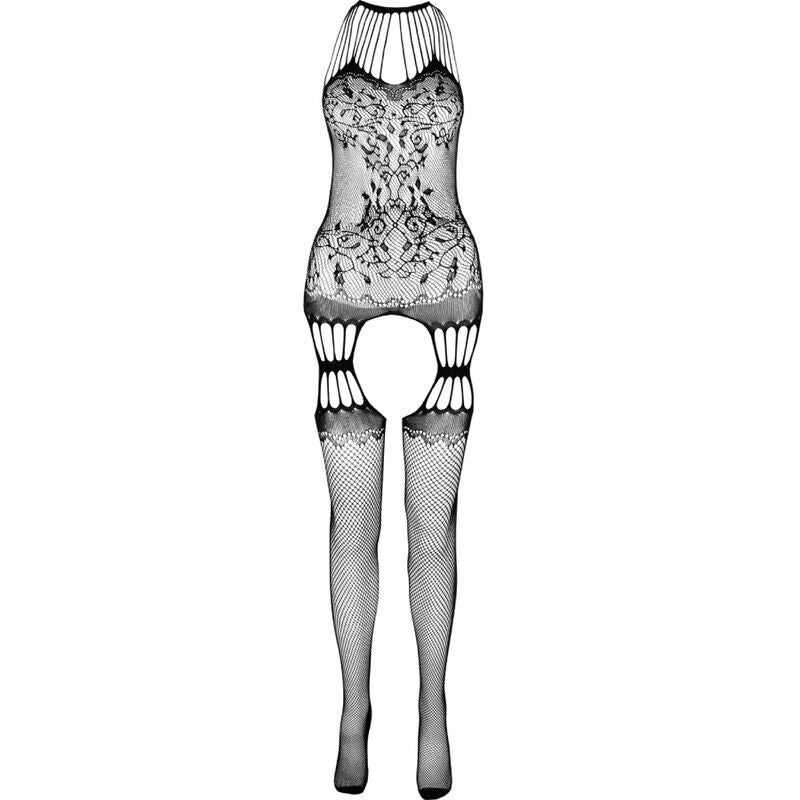 PASSION - BS095 WEISSER BODYSTOCKING, EINE GRÖSSE