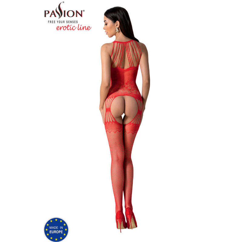 PASSION - BS095 WEISSER BODYSTOCKING, EINE GRÖSSE