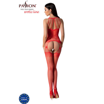 PASSION - BS095 WEISSER BODYSTOCKING, EINE GRÖSSE