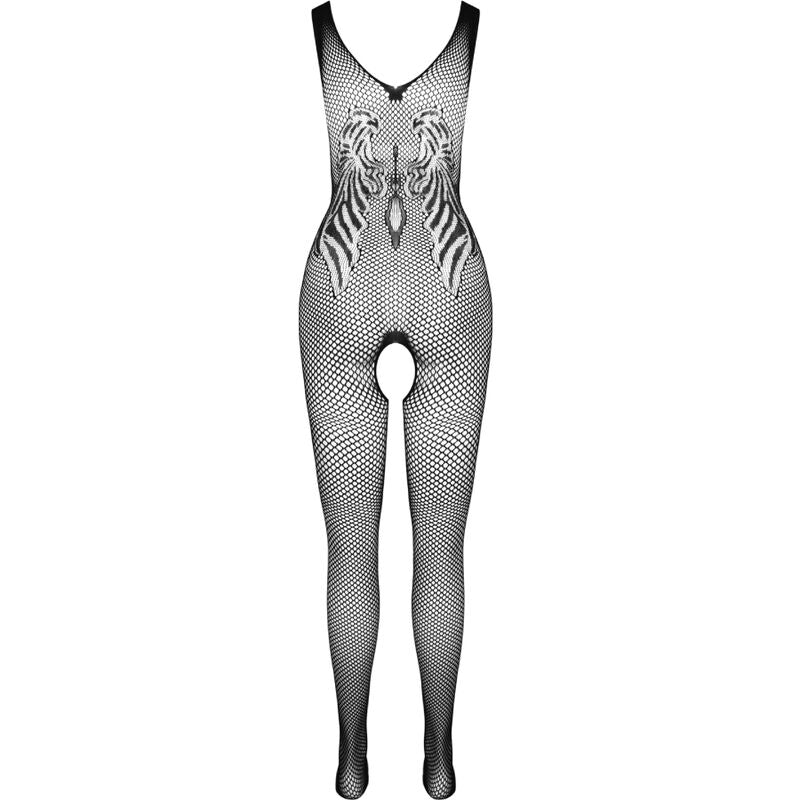 PASSION - BS098 WEISSER BODYSTOCKING, EINE GRÖSSE
