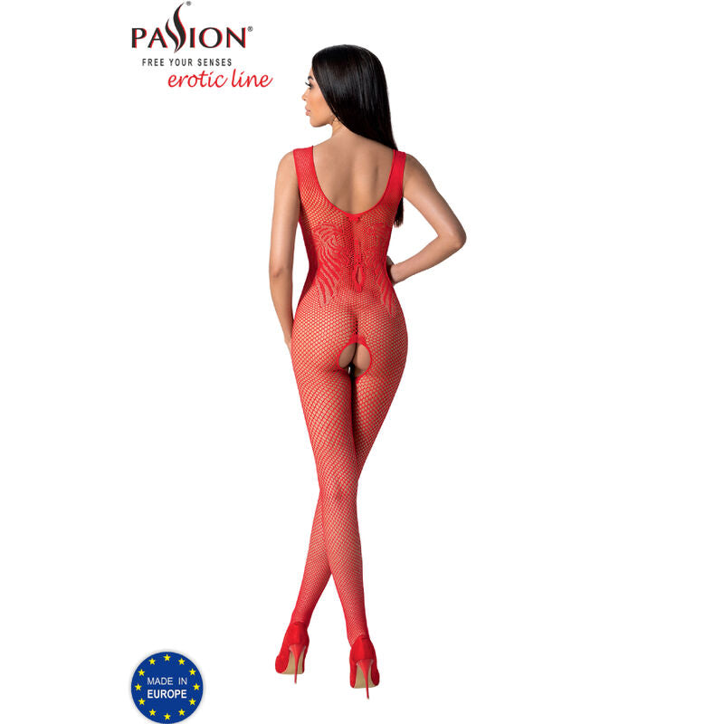 PASSION - BS098 BODYSTOCKING BLANC, TAILLE UNIQUE