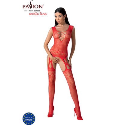 PASSION - BS099 WEISSER BODYSTOCKING, EINE GRÖSSE