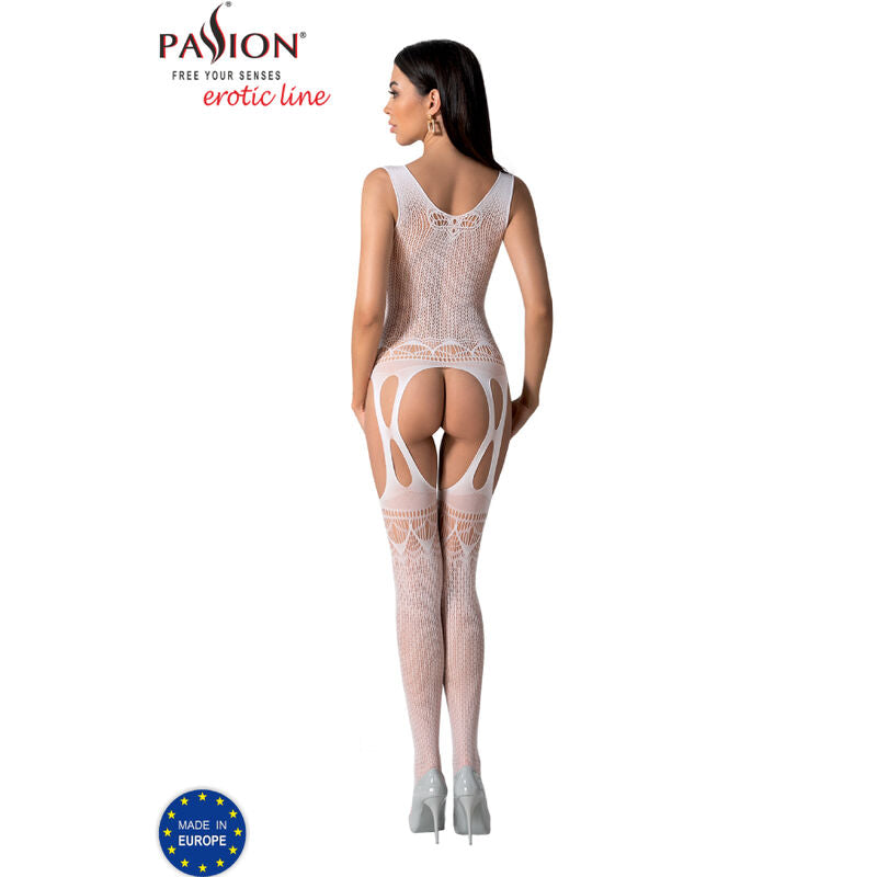 PASSIE - BS099 WITTE BODYSTOCKING, ÉÉN MAAT