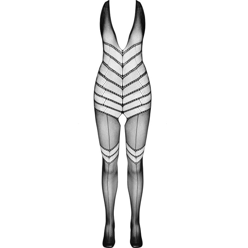 PASSION - BS100 WEISSER BODYSTOCKING, EINE GRÖSSE